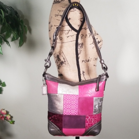 Coach Handbags - Coach Crossbody/Shoulder Leather/ Canvas Signature